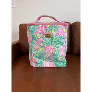 LILLY PULITZER Insulated Wine Cooler Bag in Fruity Flamingo NEW